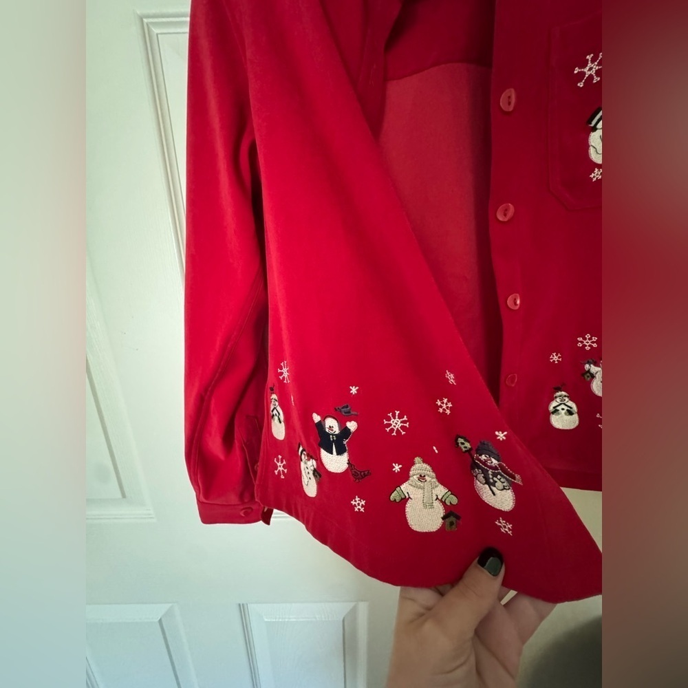 Christopher & Banks Vibrant Red Shirt - Picture 4 of 7